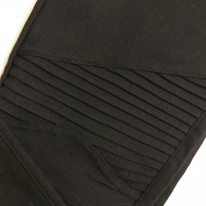 Black Moto Style Jeggings